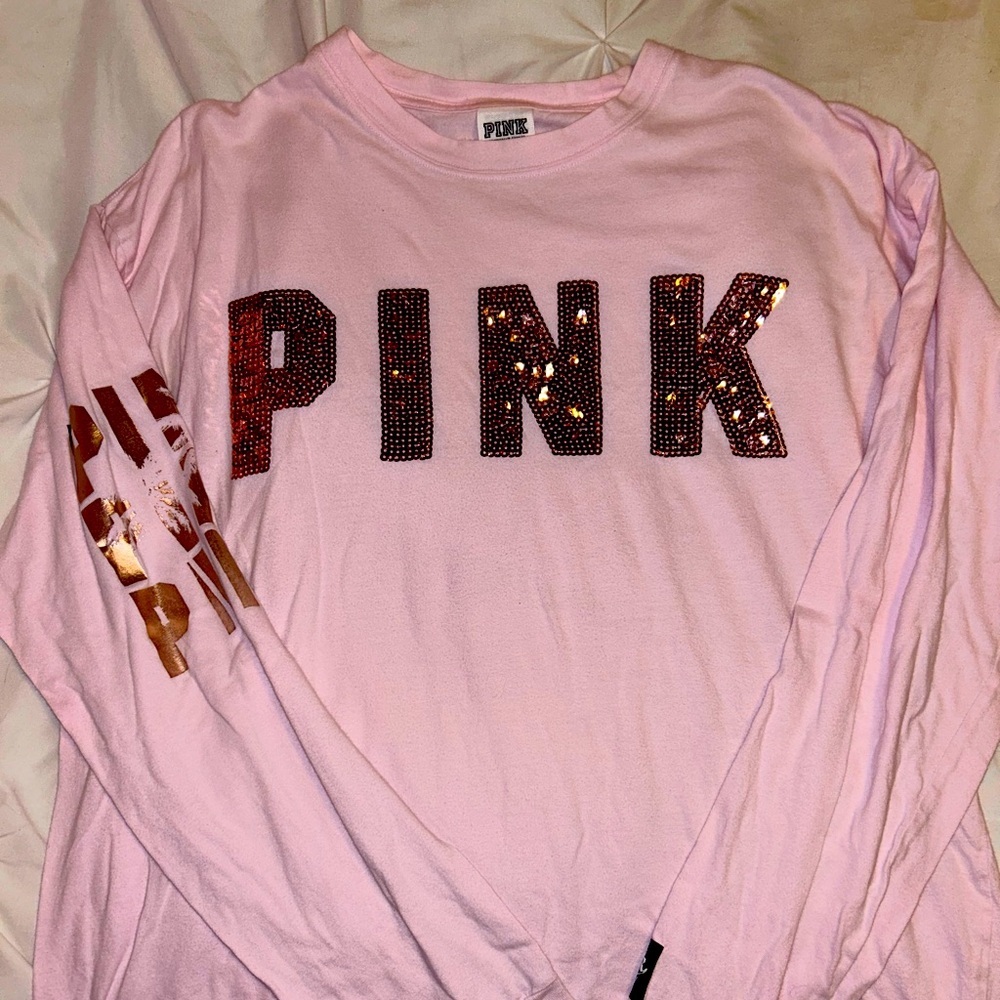 Victoria’s Secret PINK Long-Sleeve Campus Tee